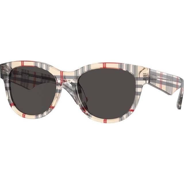 Burberry Dark Grey Square Ladies Sunglasses BE4432U 412287 54 (Dimension: 7.0000x5.0000x3.0000 inches)