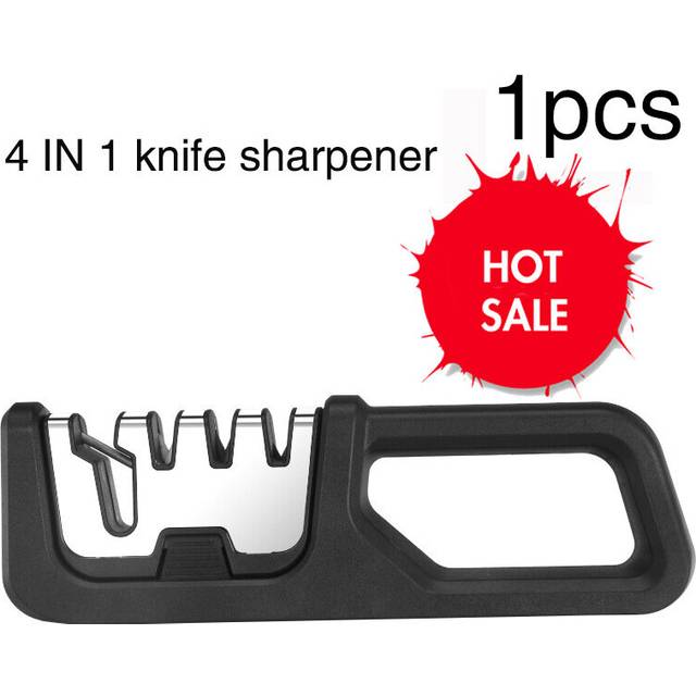 (a-4 IN 1 HOT SALE choice) Knife Sharpener Scissors Sharpener Diamond Ceramic Sharpener Sharpening Stone Coarsegeinding Daily Sharpening Kitchen Gadge