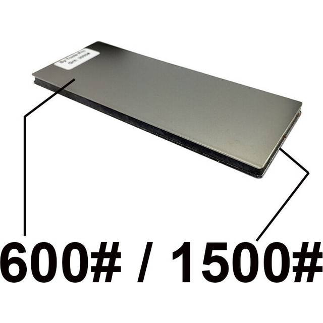 "(a-600 add 1500) Diamond whetstone 6"" Double Sided Diamond Sharpening Stone Polishing Block Whetstone Knife stone bar Wood non-slip base"