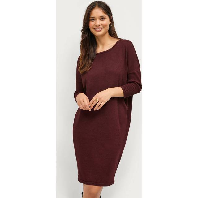 Saint Tropez Mila Knee-Length Dress - Tawny Port Melange