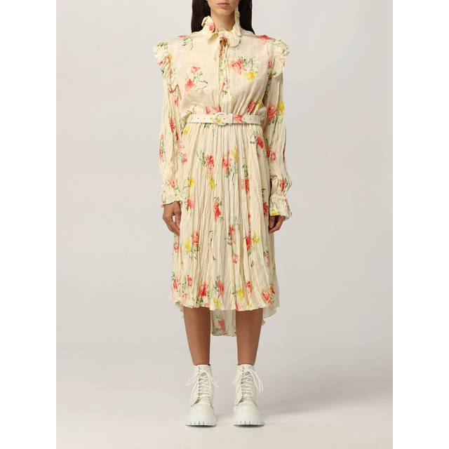Balenciaga dress in floral patterned silk - Pink - 38