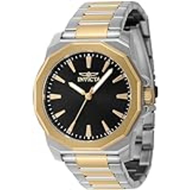 Invicta 46834 Mens Speedway Quartz 3 Hand Black Dial Watch