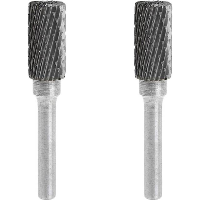 2pcs 12mm Carbide File Milling 6mm Metal Grinding Cutter Head Burr Head