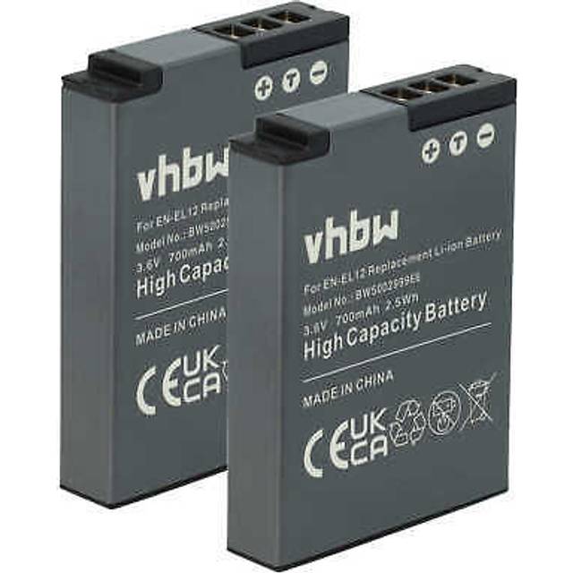 2x battery for nikon coolpix s8100 s8000 s9100 s8200 s9200 s800c s710 700mah