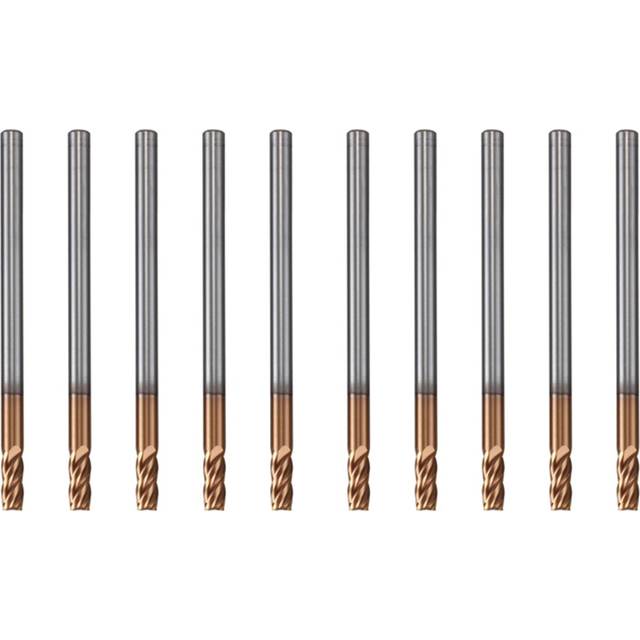 10PCS 3mm Solid Carbide Endmills Endmill D3X8XD4X50L 4Flute Side Milling Slotting Profiling Face Mill Standard Length