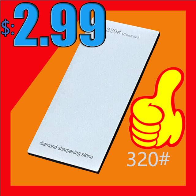 (a-EVA 320 orange) Diamond Sharpening Stone Knife sharpener 170*75*6mm EVA Non slip Kitchen Grinding Tool Knife Whetstone base