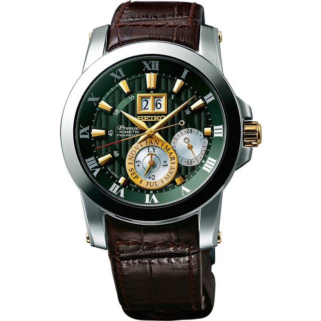 Seiko Watch Premier Kinetic Perpetual Novak Djokovic Special Edition - Green