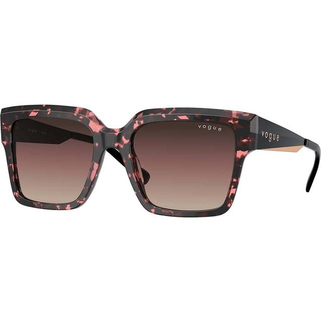 VOGUE EYEWEAR Woman VO5553S  3148E2 Sunglasses Acetate Red Brown Squared Normal Shaded
