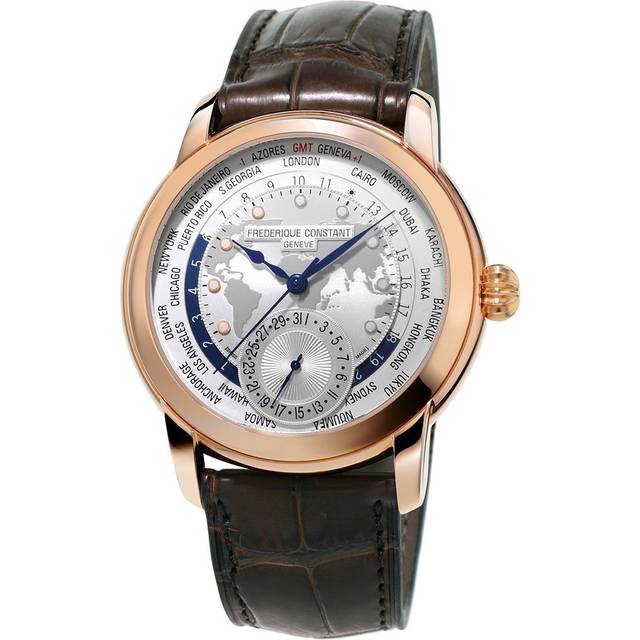 Frederique Constant Watch Manufacture Worldtimer - Silver