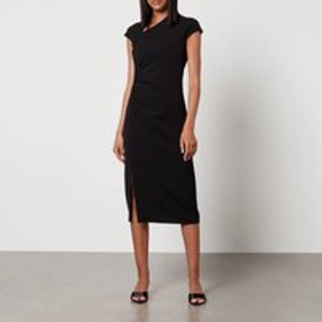 Max Mara Studio Vermut Crepe Midi Dress - UK 6 - Black