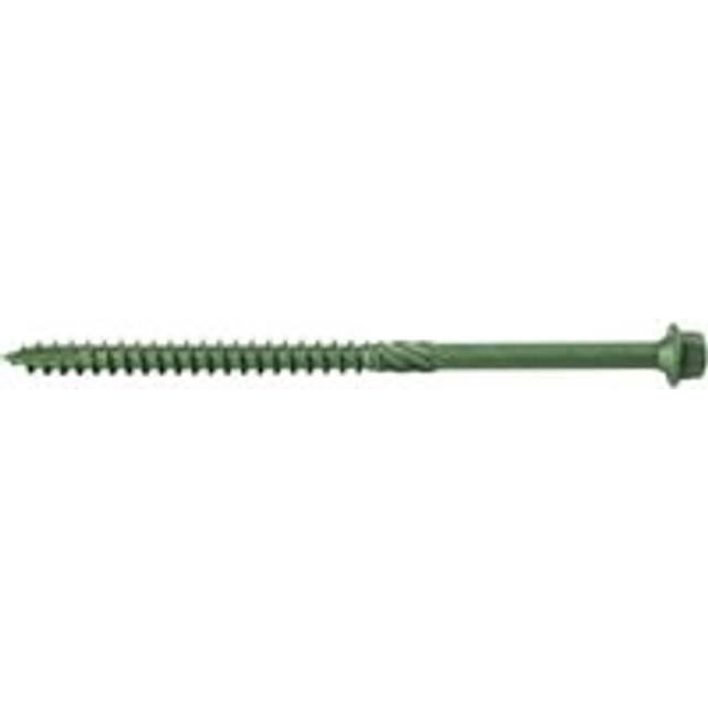 Wickes Timber Drive Hex Head Screws - 7 x 125mm - Pack of 25 - Green