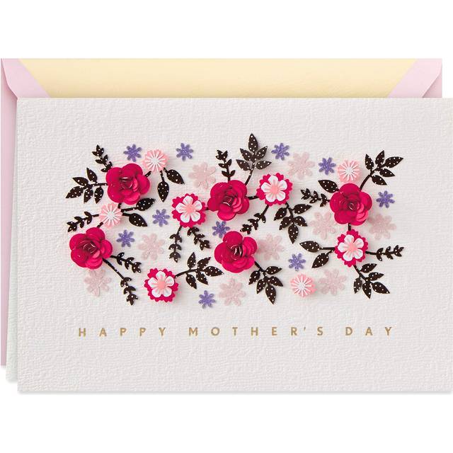 Hallmark Signature Mother's Day Card (Cut Paper Flowers Have a Wonderful Day)