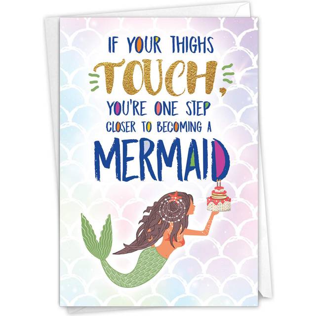 NobleWorks - 1 Funny Birthday Greeting Card with Envelope - Grown-Up H