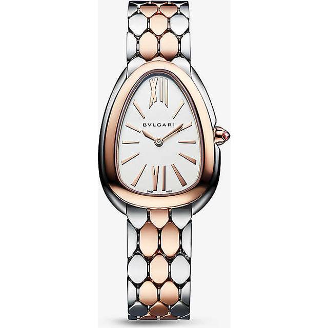 Bvlgari Unisex Steel and Gold Serpenti Seduttori 18ct Rose-gold Stainless-steel Quartz Watch M