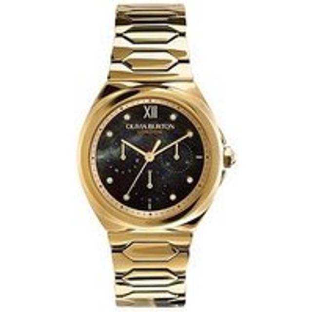 Olivia Burton Lustre Gold Tone Stainless Steel Bracelet Watch