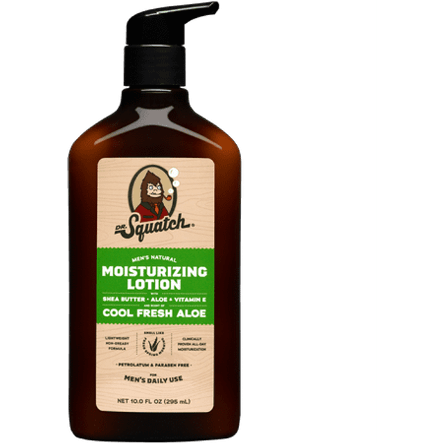 Dr. Squatch Men's Natural Lotion Cool Fresh Aloe 10 fl oz
