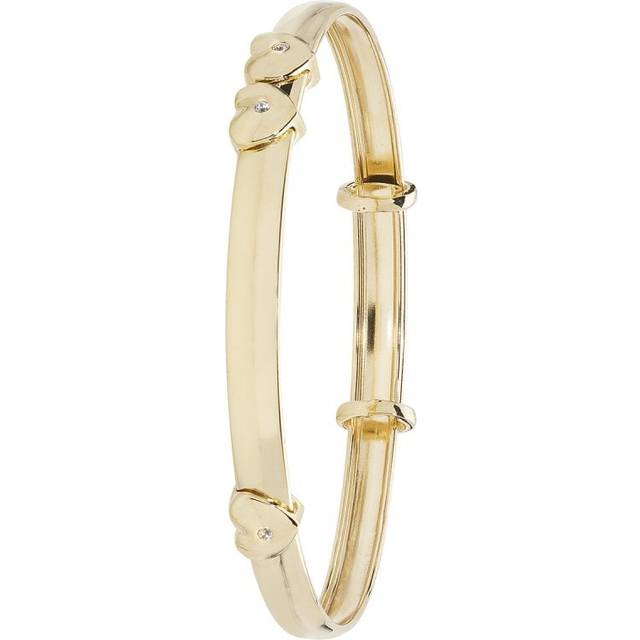 9ct Gold Baby ID Bangle - 4mm Exp - BN404