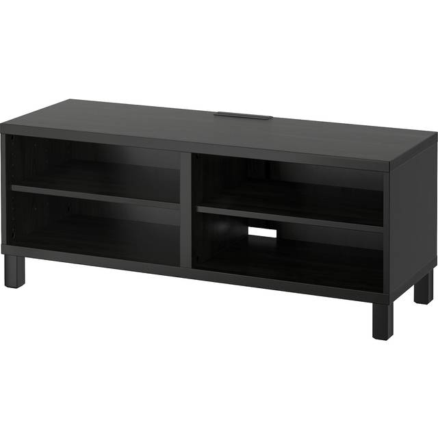 BESTÅ tv-bänk, svartbrun, 120x40x48 cm
