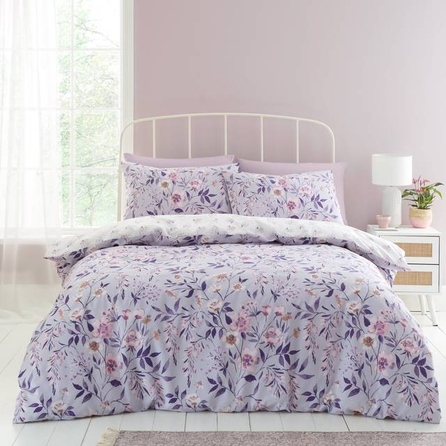 CL Isadora Floral Duvet Set - Lilac - DOUBLE