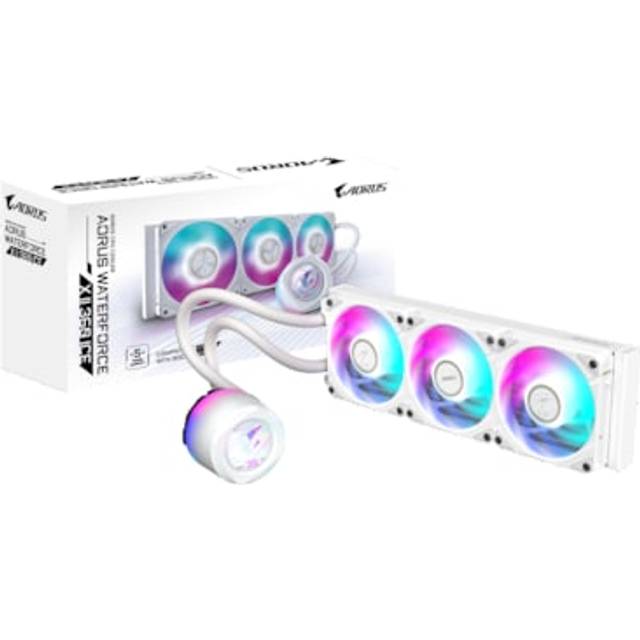 Gigabyte Aorus Waterforce X Ii Ice 360 Mm Cpu Cooler - White