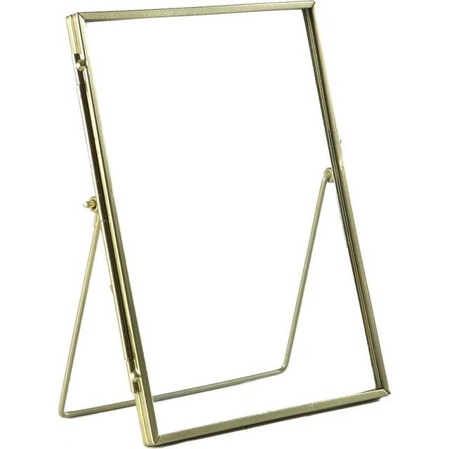 6" x 8" Standing Metal Photo Frame - Gold