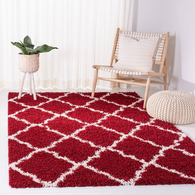 Atchison Power Loom Red/Ivory Rug - Red;Neutral (Rectangle 120 x 180cm)