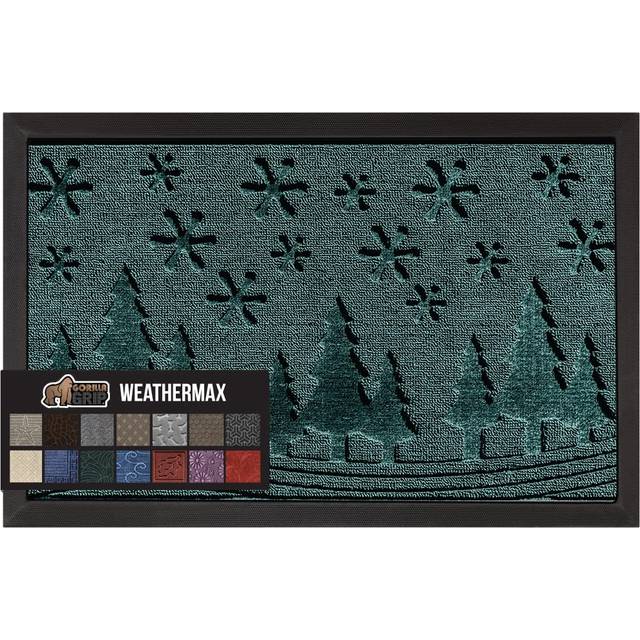 Gorilla Grip All-Season WeatherMax Doormat  Durable Natural Rubber  St