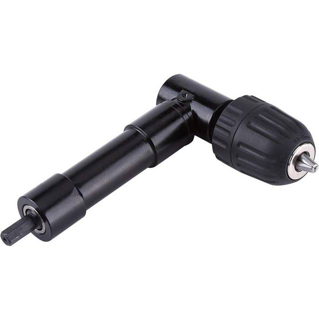 TOPINCN Right Angle Drill Adapter Attachment Cordless 90 Degrees 0.8-10mm Drilling Extension Chuck Aluminum Alloy 8mm Shaft Electric Drill Extension