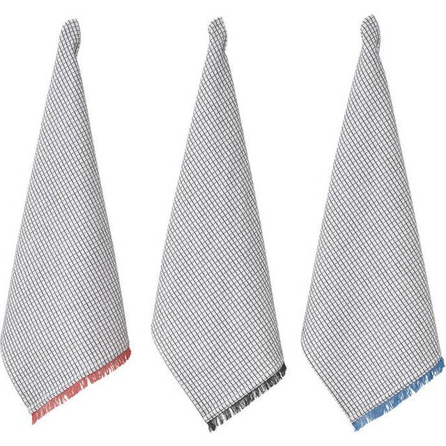 Penguin Home Set of 3 Kitchen Towels |100% cotton |Size-50x70 cm|Colour-Black & White | Dish Towels |