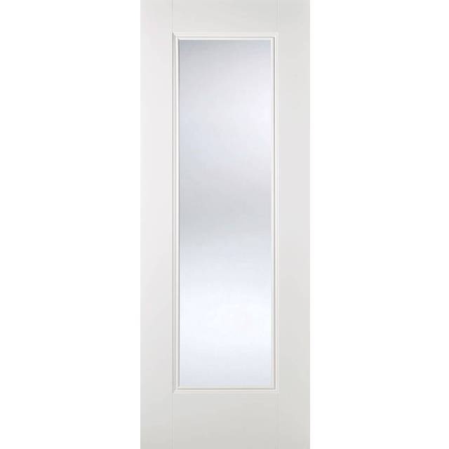 LPD Eindhoven Glazed - Solid Primed Internal Door (Size: 1981 x 838mm, Thickness: 35mm) White