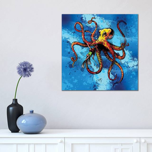 Octopus From The Deep (45.72cm H x 45.72cm W x 1.905cm D)