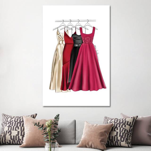 Dresses by Elza Fouche - Wrapped Canvas Painting (152.5 cm H x 101.5 cm W)