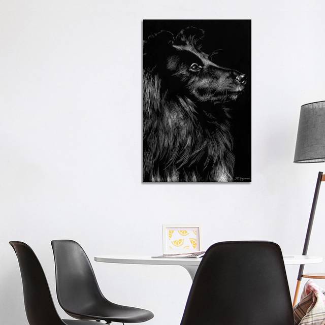 Canine Scratchboard VI by Julie T. Chapman - Wrapped Canvas Photograph (101.6 cm H x 66.04 cm W x 1.91 cm D)