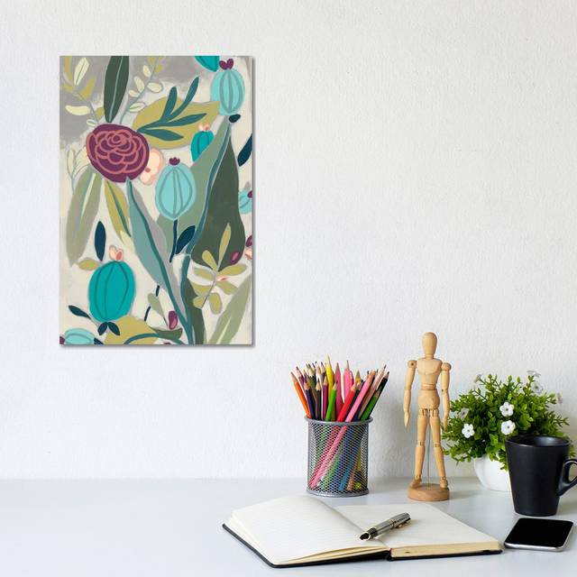 Tropicana Panel I by June Erica Vess - Wrapped Canvas Graphic Art (20.32 cm H x 30.48 cm W)