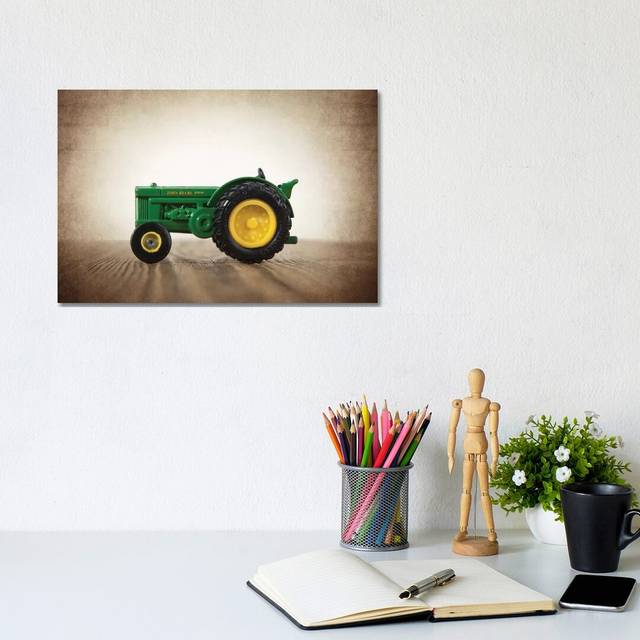 Tractor John Deere - Photograph Print on Canvas - Wrapped Canvas (20.32 cm H x 30.48 cm W)