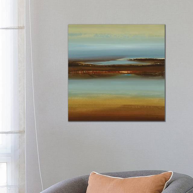Zen Land by - Wrapped Canvas Painting (66.04 cm H x 66.04 cm W x 1.91 cm D)