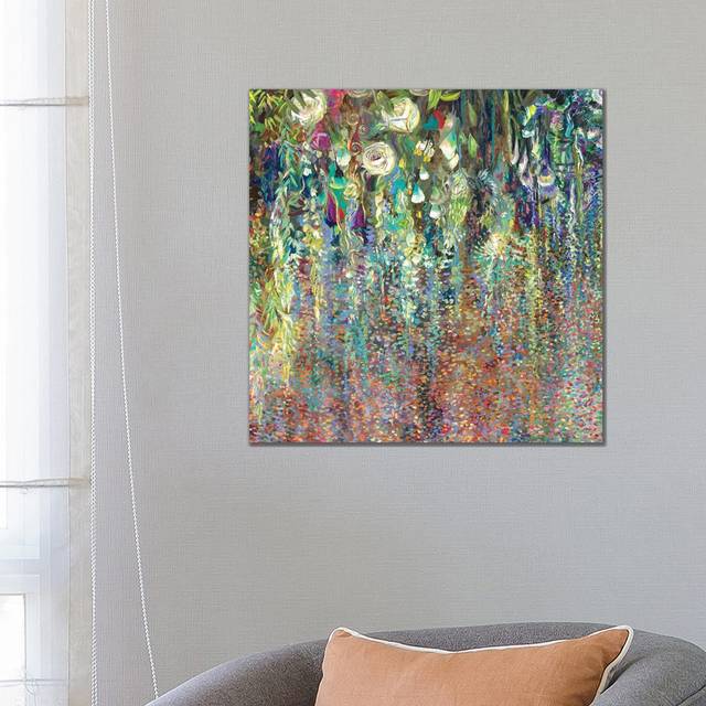 Canopy Bloom by Iris Scott - Painting on Canvas - Wrapped Canvas (26cm H x 26cm W x 3.8cm D)