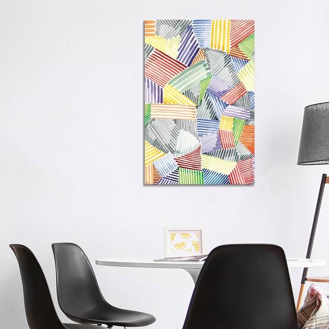 Crosshatch Quilt I by Nikki Galapon - Wrapped Canvas Graphic Art (101.6 cm H x 66.04 cm W x 3.175 cm D)