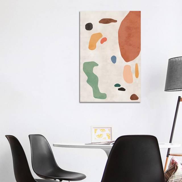 Organic Thin Shapes - Print - Wrapped Canvas (101.6 cm H x 66.04 cm W x 3.175 cm D)