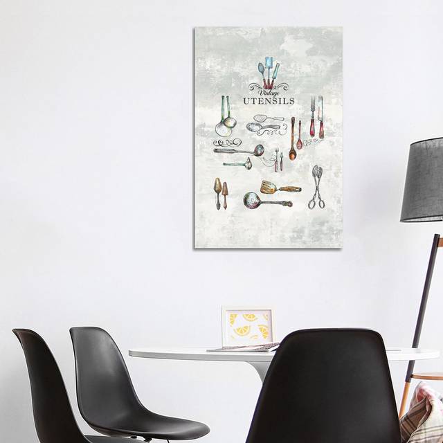 Vintage Utensils - Kitchen Wall Art (101.6 cm H x 66.04 cm W x 1.91 cm D)