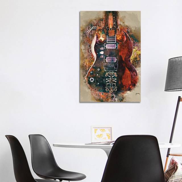 Tony Iommi&#39;s Steampunk Guitar - Wrapped Canvas Graphic Art (101.6cm H x 66.04cm W x 1.91cm D)