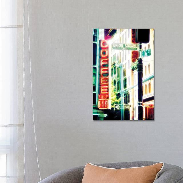 Coffee Shop by - Wrapped Canvas Graphic Art (66.04 cm H x 45.72 cm W x 1.91 cm D)