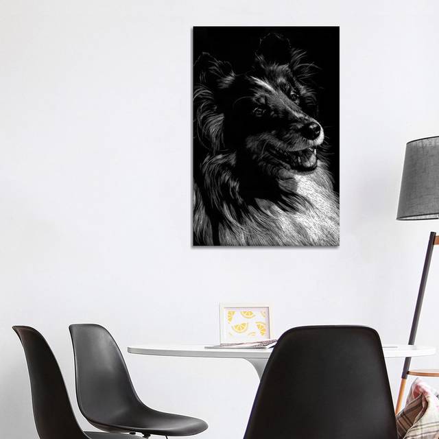 Canine Scratchboard XI by Julie T. Chapman - Wrapped Canvas Photograph (101.6 cm H x 66.04 cm W x 1.91 cm D)