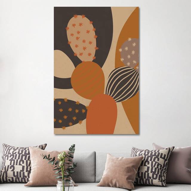 Flowering Cactus III by Alisa Galitsyna - Wrapped Canvas Graphic Art on Canvas (152.5 cm H x 101.5 cm W)