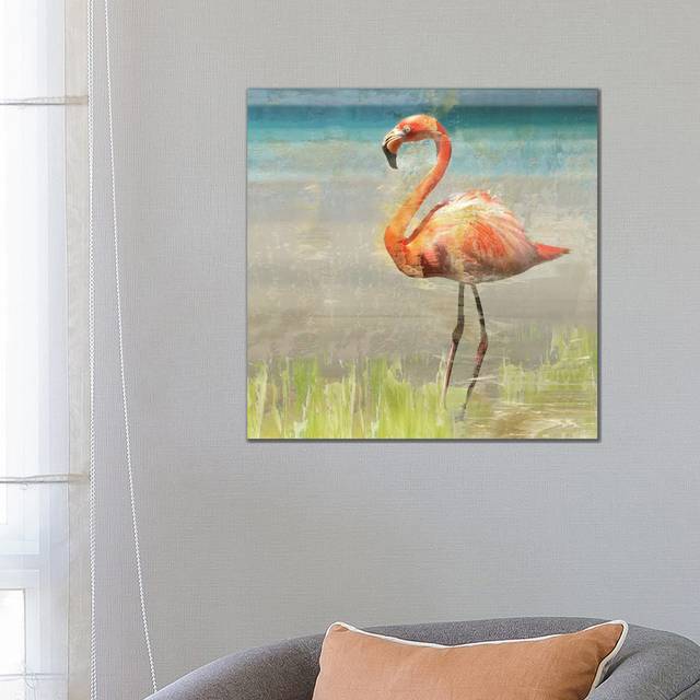 Flamingo Fancy II (66.04cm H x 66.04cm W x 3.81cm D)