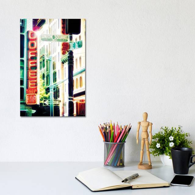 Coffee Shop by - Wrapped Canvas Graphic Art (20.32 cm H x 30.48 cm W)