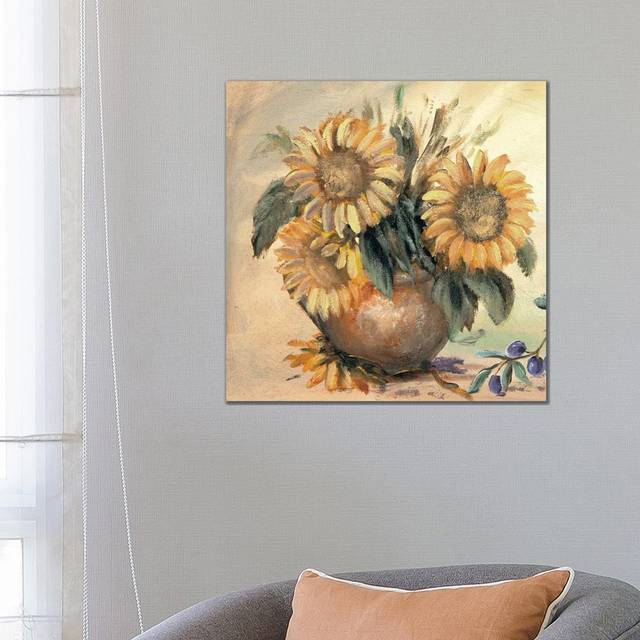 Sunflower Bouquet Ll by Katharina Schöttler - Wrapped Canvas Painting (66.04 cm H x 66.04 cm W x 1.91 cm D)