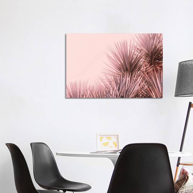 Boho Pink Palms by Ann Hudec - Wrapped Canvas Graphic Art (101.6 cm H x 66.04 cm W x 3.175 cm D)