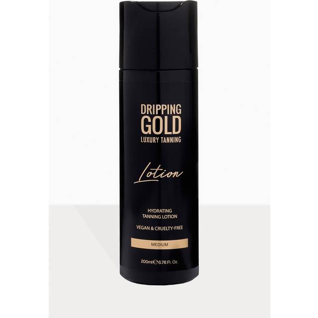 Dripping Gold Luxury Tanning Lotion Fuktgivande lotion för solbränna för djup solbränna Skugga Medium 200 ml