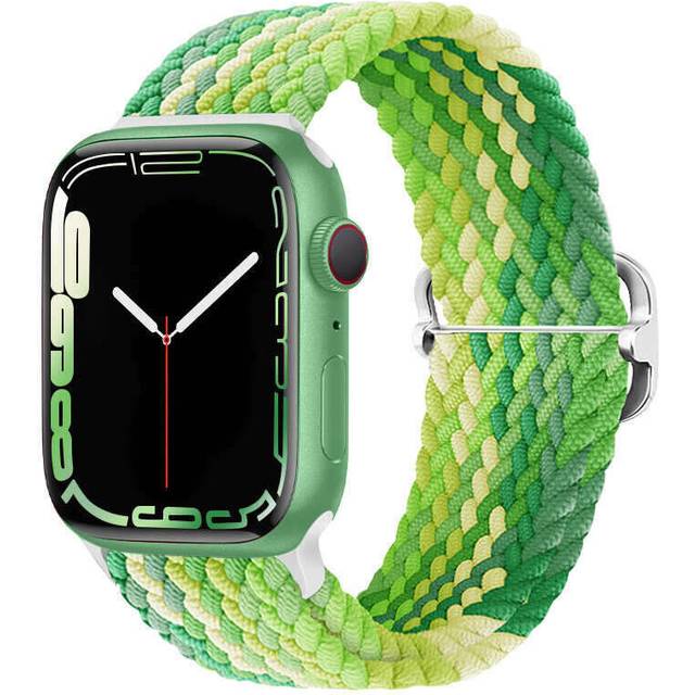 Nylon Braided Loop Strap For Apple Watch Band Series 7 6 5 4 SE Elastic Belt Bracelet iWatch 42/44/45/49mm